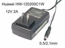 Huawei HW-120200C1W AC Adapter 5V-12V 12V 2A, 5.5/2.1mm, EU 2P